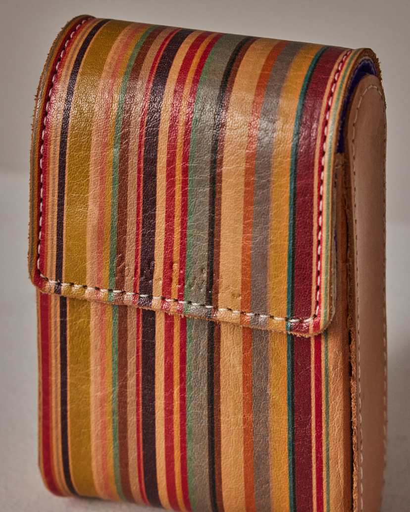 Paul Smith Key Case - BNWT Signature Multi Stripe Card Holder Wallet RRP:  £140